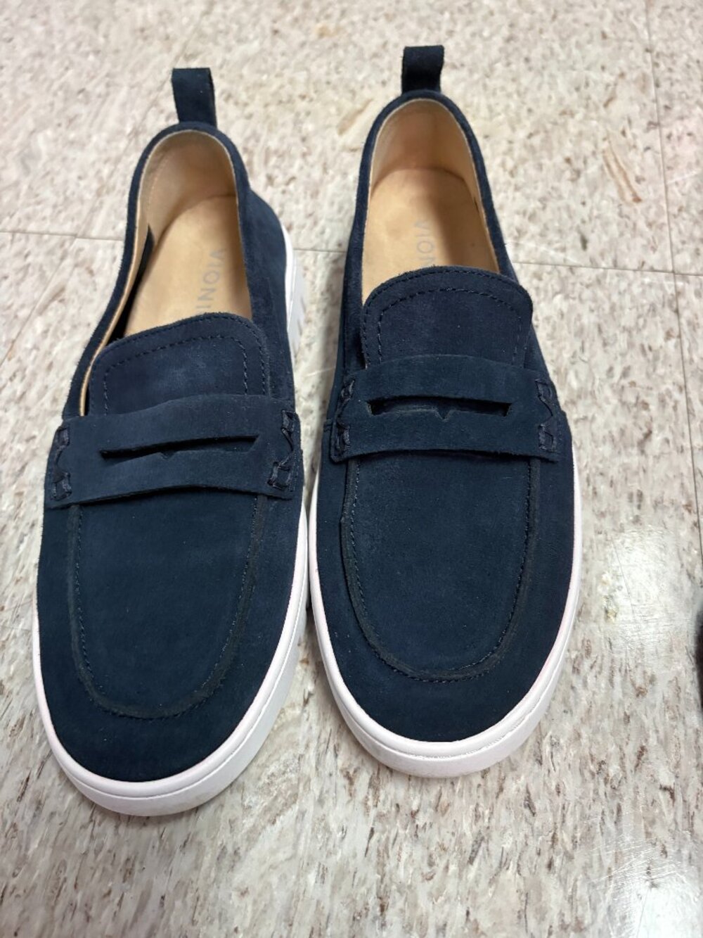 Vionics Navy Suede Sneaker Loafer in New Condition